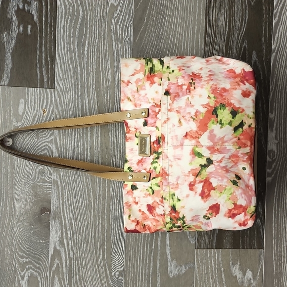 Calvin Klein floral pink and green small tote bag - Picture 1 of 12